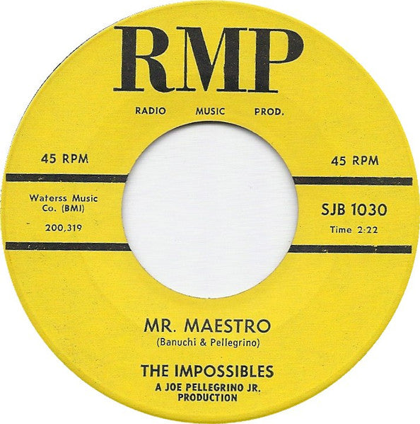 The Impossibles (13) : Well It's Alright / Mr. Maestro (7", Single)