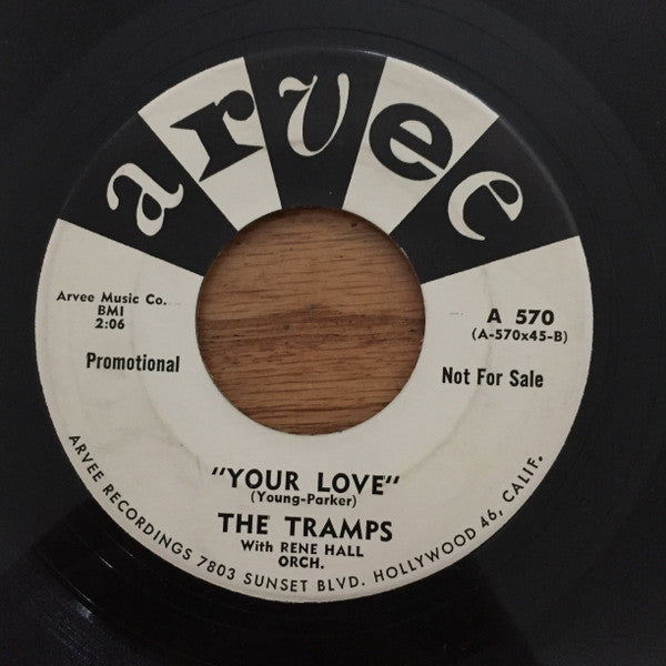 The Tramps (5) With René Hall's Orchestra : Midnight Flyer (7", Promo)