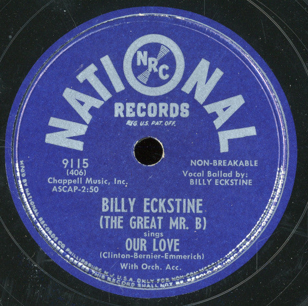 Billy Eckstine : I Surrender Dear / Our Love (10")