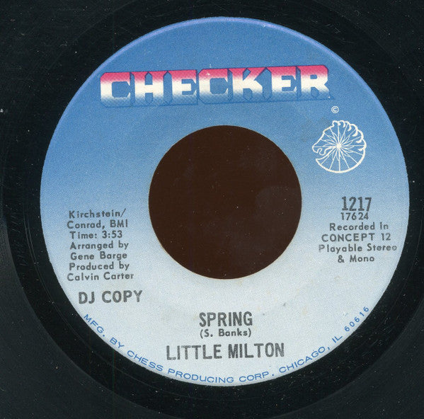 Little Milton : Just A Little Bit (7", Single, Promo)