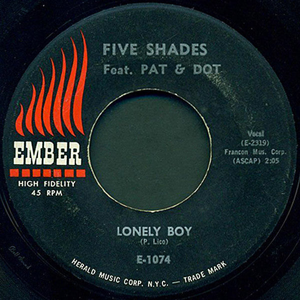 Five Shades : Mary Had A Little Man / Lonely Boy (7")