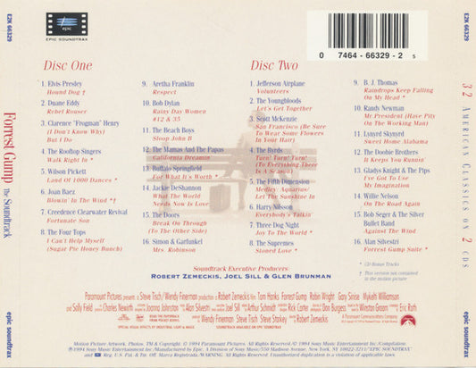 Various : Forrest Gump (The Soundtrack) (2xCD, Comp, RE, RP)