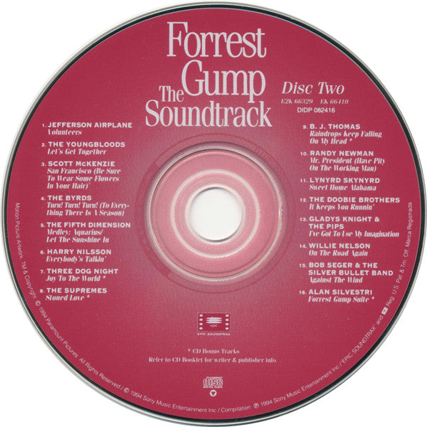 Various : Forrest Gump (The Soundtrack) (2xCD, Comp, RE, RP)