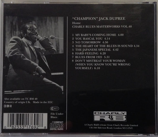 Champion Jack Dupree : Home (CD, Album, RE)