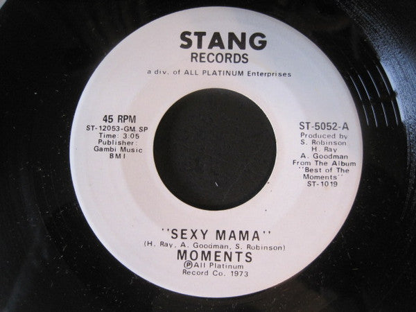 The Moments : Sexy Mama (7", Promo)