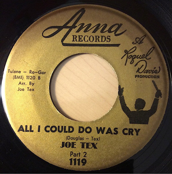 Joe Tex : All I Could Do Was Cry (7")