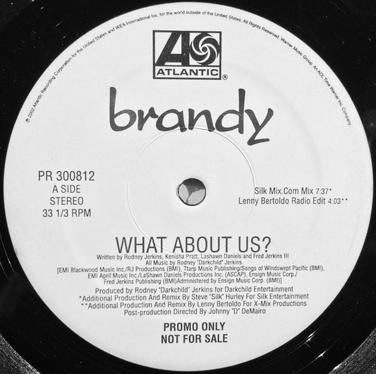 Brandy (2) : What About Us (2x12", Promo)