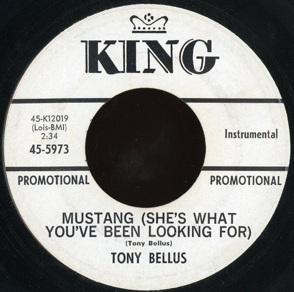 Tony Bellus : Goodbye, Baby Goodbye (7", Promo)
