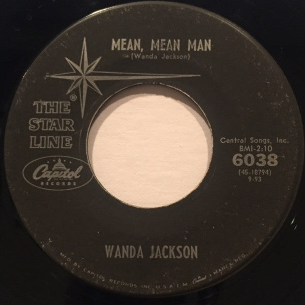 Wanda Jackson : Lets Have A Party / Mean, Mean Man (7", Single, RE)