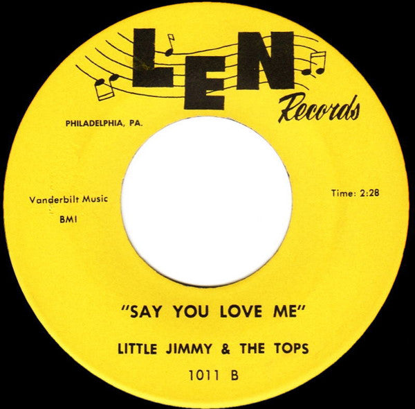 Little Jimmy And The Tops : Puppy Love / Say You Love Me (7", Single)