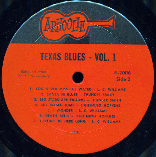 Various : Texas Blues Volume 1 (LP, Comp, RP)