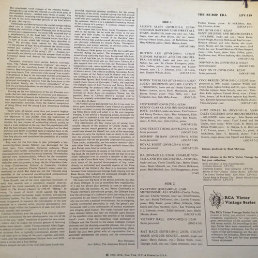 Various : The Be-Bop Era (LP, Comp, Mono, RP)