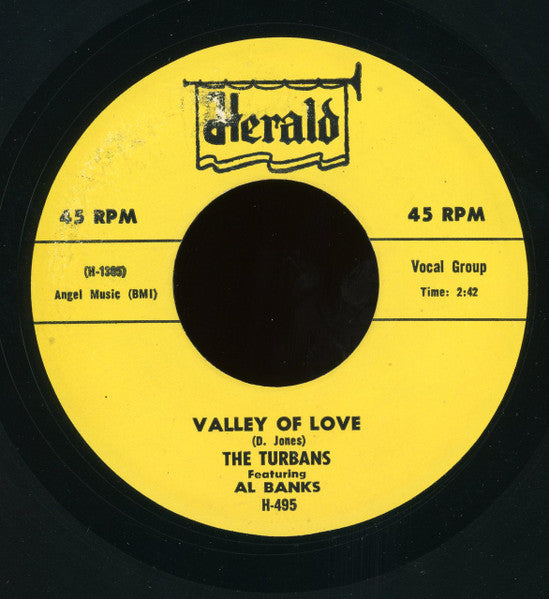 The Turbans : Bye And Bye / Valley Of Love (7", Single, RE)
