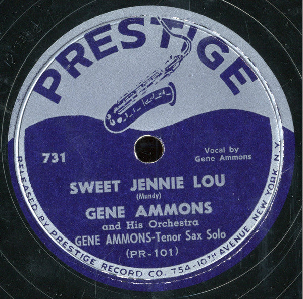 Gene Ammons Quartet / Gene Ammons And His Orchestra : I Can't Give You Anything But Love / Sweet Jennie Lou (Shellac, 10")