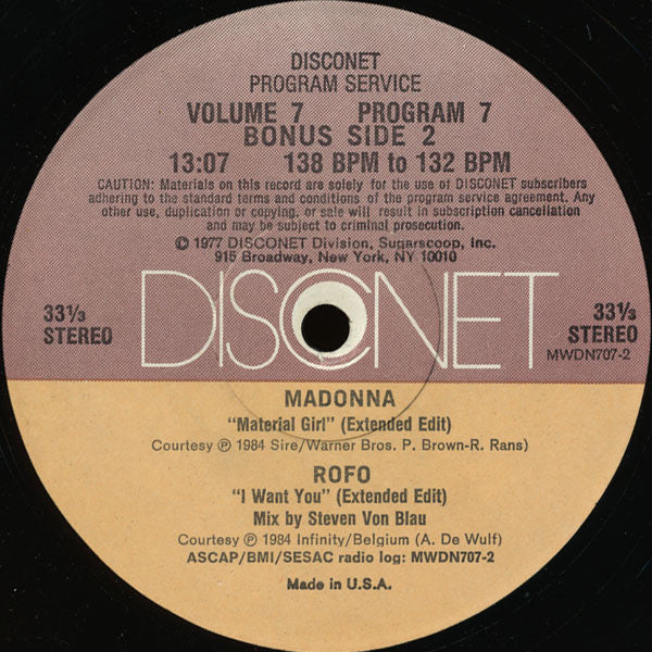 Various : Volume 7 Program 7 (2x12")