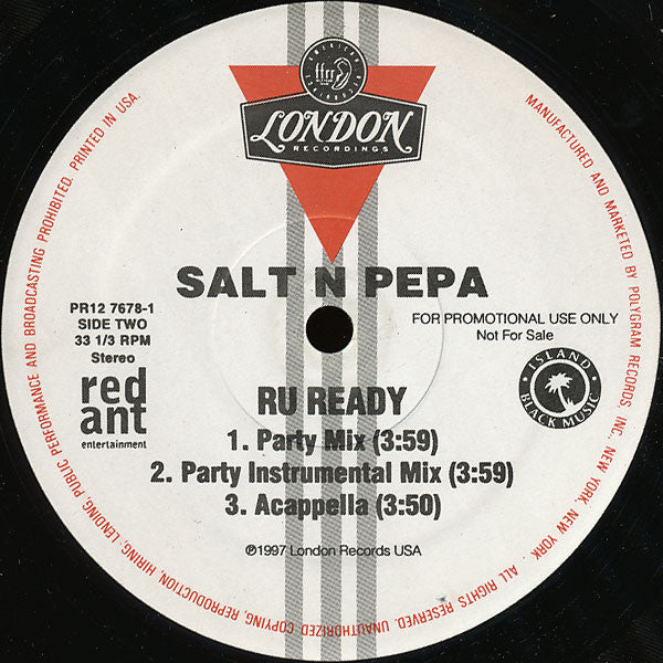 Salt 'N' Pepa : R U Ready (12", Promo)