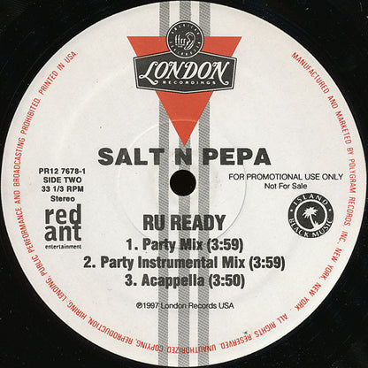 Salt 'N' Pepa : R U Ready (12", Promo)