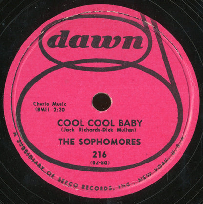 The Sophomores : Cool Cool Baby / Every Night About This Time (10")