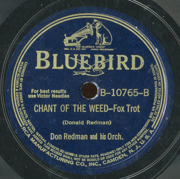 Don Redman And His Orchestra : Shim-me-sha-wabble / Chant Of The Weed (Shellac, 10")