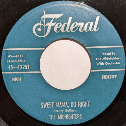 The Midnighters : Partners For Life / Sweet Mama, Do Right (7")