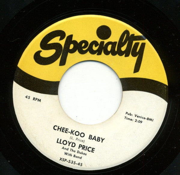 Lloyd Price And The Dukes (15) : Chee-Koo Baby / Oo-Ee Baby (7", Single)