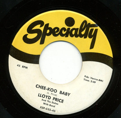 Lloyd Price And The Dukes (15) : Chee-Koo Baby / Oo-Ee Baby (7", Single)