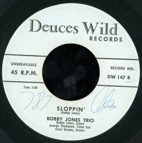 Bobby Jones Trio : Am I Blue (7")