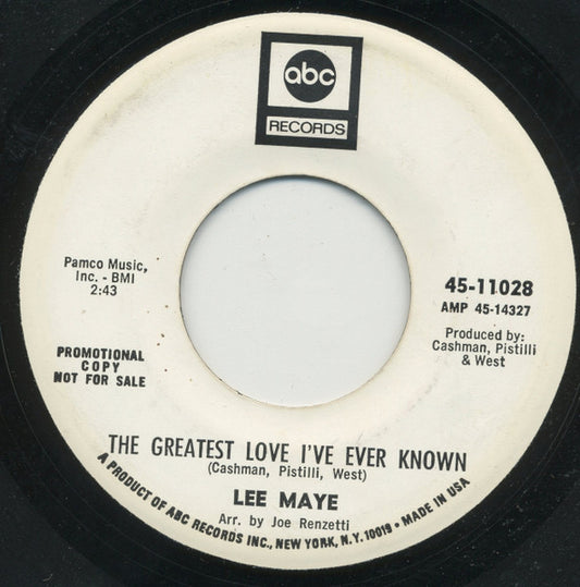 Arthur Lee Maye : If You Leave Me (7", Single, Promo)