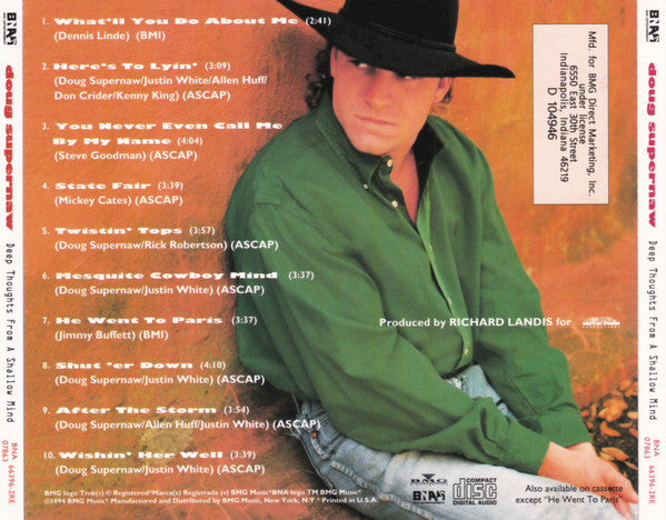 Doug Supernaw : Deep Thoughts From A Shallow Mind (CD, Album, Club)