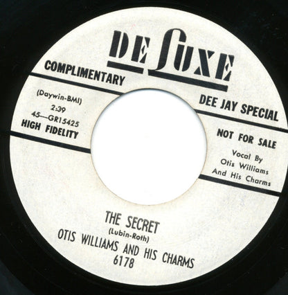 Otis Williams & The Charms : The Secret / My Friends (7", Single, Promo)