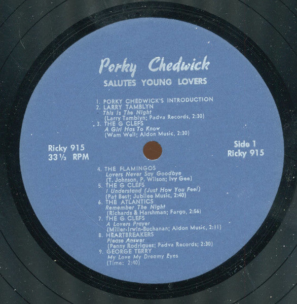 Various, Porky Chedwick : Porky Chedwick Salutes Young Lovers - Volume 6 (LP, Comp)