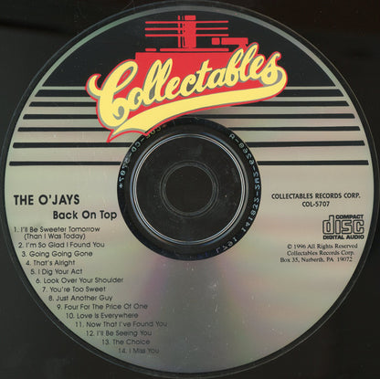 The O'Jays : Back On Top (CD, Album, RE)