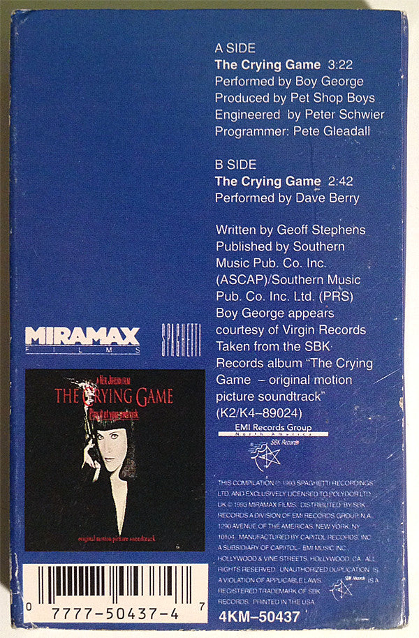 Boy George : The Crying Game (Cass, Single, Dol)