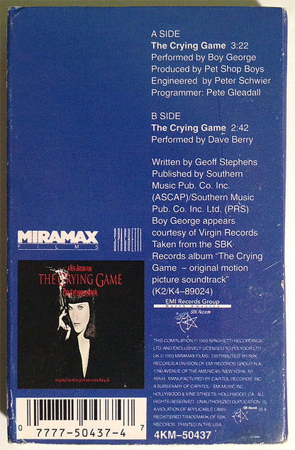 Boy George : The Crying Game (Cass, Single, Dol)