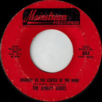 The Amboy Dukes : Journey To The Center Of The Mind (7", Single, Mono, Styrene, Pit)