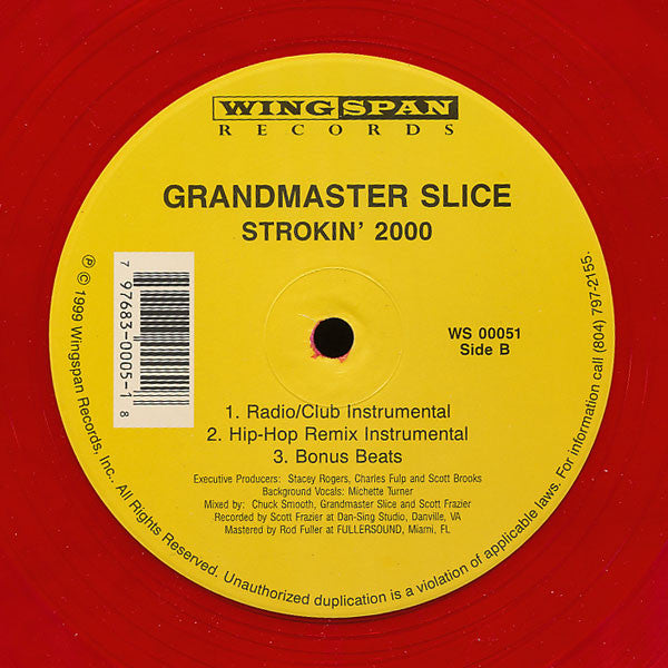 Grandmaster Slice : Strokin' 2000 (12", Red)