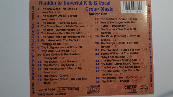 Various : Aladdin & Imperial R & B Vocal Group Magic - Volume One (CD, Comp, Ltd)