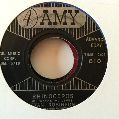 Stan Robinson (3) : Can She Give You Fever / Rhinoceros (7", Single, Promo, Styrene)