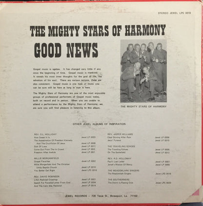 Mighty Stars Of Harmony : Good News (LP, Album)