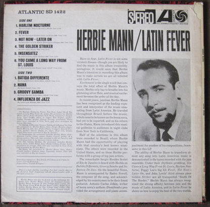 Herbie Mann : Latin Fever (LP, Album, RP)