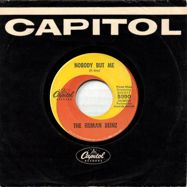 The Human Beinz : Nobody But Me (7", Single, Scr)