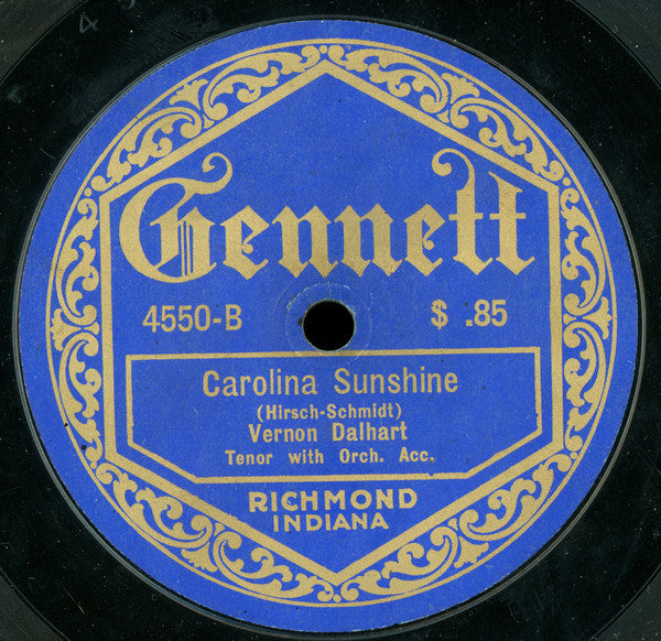 Sterling Trio / Vernon Dalhart : That Tumbled Down Shack In Athlone / Carolina Sunshine (Shellac, 10")