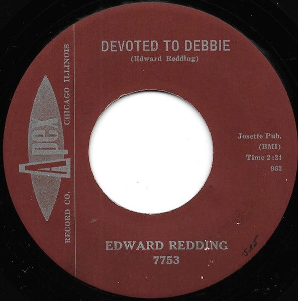Eddie 'Bunky' Redding : Devoted To Debbie (7", Single, Mono)