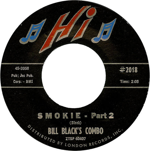 Bill Black's Combo : Smokie (7", Single, Styrene)
