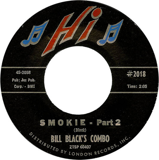 Bill Black's Combo : Smokie (7", Single, Styrene)