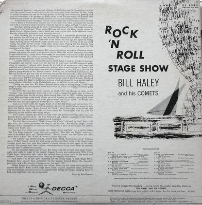 Bill Haley And His Comets : Rock 'n Roll Stage Show (LP, Album, Mono)
