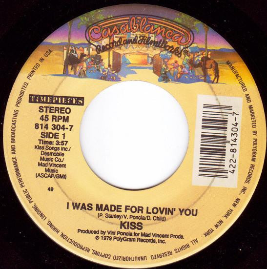 Kiss : I Was Made For Lovin' You / Rock And Roll All Nite (7", RE, 49 )