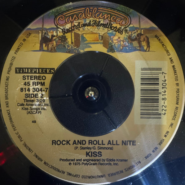 Kiss : I Was Made For Lovin' You / Rock And Roll All Nite (7", RE, 49 )