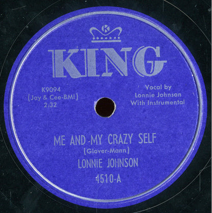 Lonnie Johnson (2) : Me And My Crazy Self / My Mother's Eyes (Shellac, 10")