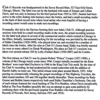 Various : The Best Of Club 51 Records (CDr, Comp)